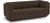 Linen Textured Fabric Upholstered Sofa with Soft Brown Linen Textured Fabric, Rounded Arms, 86.5" W x 33.5" D x 29" H, Brown Linen Textured Fabric Upholstered Sofa with Soft Brown Linen Textured Fabric, Rounded Arms, 86.5" W x 33.5" D x 29" H, Brown