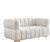 Velvet Upholstered Loveseat with Deep Biscuit Tufting Velvet Upholstered Loveseat with Deep Biscuit Tufting