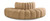 Modular Sofa with Soft Camel Velvet, Deep Channel Tufting, Modular Design, 90" W x 45" D x 30" H, Camel