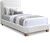 B1201Cream-T Nolita Collection Modern | Contemporary Twin Bed with Soft Cream Durable Linen Textured Fabric, Solid Wood Natural Finish, 43" W x 83" D x 47.5" H, Cream, Twin B1201Cream-T Nolita Collection Modern | Contemporary Twin Bed with Soft Cream Durable Linen Textured Fabric, Solid Wood Natural Finish, 43" W x 83" D x 47.5" H, Cream, Twin