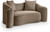 Loveseat with Ultra Luxe Taupe 460 GSM Velvet, Rich Curves, 70" W x 34.5" D x 31" H, Taupe Loveseat with Ultra Luxe Taupe 460 GSM Velvet, Rich Curves, 70" W x 34.5" D x 31" H, Taupe