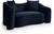 Loveseat with Ultra Luxe Navy 460 GSM Velvet, Rich Curves, 70" W x 34.5" D x 31" H, Navy Loveseat with Ultra Luxe Navy 460 GSM Velvet, Rich Curves, 70" W x 34.5" D x 31" H, Navy