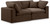 Upholstered Modular Sofa with Soft Brown Velvet, Down Feather Cushions, 80" W x 40" D x 34.5" H, Brown