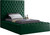 Bliss Collection Modern | Contemporary Velvet Upholstered Bed with Deep Button Tufting and Storage Compartments in Rails and Footboard, Green, Twin Bliss Collection Modern | Contemporary Velvet Upholstered Bed with Deep Button Tufting and Storage Compartments in Rails and Footboard, Green, Twin