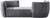 Grey Hilton Collection Modern | Contemporary Boucle Fabric Upholstered Sofa Chaise, Grey, 90" W x 37" D x 29" H Grey Hilton Collection Modern | Contemporary Boucle Fabric Upholstered Sofa Chaise, Grey, 90" W x 37" D x 29" H