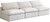 Cream-S3 Plush Collection Contemporary Down Filled Comfort Overstuffed Velvet Upholstered Modular Sofa 3-Seater Armless Cream Cream-S3 Plush Collection Contemporary Down Filled Comfort Overstuffed Velvet Upholstered Modular Sofa 3-Seater Armless Cream