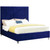 Candace Navy-Q Candace Collection Modern | Contemporary Velvet Upholstered Queen Bed, Navy Velvet Fabric, Deep Channel Tufting, Acrylic Legs, 65" W x 86" D x 65" H, Navy, Queen Candace Navy-Q Candace Collection Modern | Contemporary Velvet Upholstered Queen Bed, Navy Velvet Fabric, Deep Channel Tufting, Acrylic Legs, 65" W x 86" D x 65" H, Navy, Queen