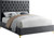 CruzGrey-F Cruz Collection Modern | Contemporary Velvet Upholstered Full Bed with Grey Velvet, Gold and Chrome Legs, Deep Button Tufting, 59.5" W x 81.5" D x 56" H, Grey, Full CruzGrey-F Cruz Collection Modern | Contemporary Velvet Upholstered Full Bed with Grey Velvet, Gold and Chrome Legs, Deep Button Tufting, 59.5" W x 81.5" D x 56" H, Grey, Full