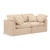 Beige-S70 Indulge Collection Modern | Contemporary Modular Sofa with Soft Beige Durable Velvet, Down Feather Cushions, Modular, 70" W x 35" D x 32" H, Beige Beige-S70 Indulge Collection Modern | Contemporary Modular Sofa with Soft Beige Durable Velvet, Down Feather Cushions, Modular, 70" W x 35" D x 32" H, Beige