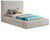 DevinBeige-T Devin Collection Modern | Contemporary Bed with Luxe Linen Textured Fabric, 55.5" W x 92" D x 45" H, Beige, Twin Bed DevinBeige-T Devin Collection Modern | Contemporary Bed with Luxe Linen Textured Fabric, 55.5" W x 92" D x 45" H, Beige, Twin Bed