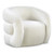 Cream Roxbury Collection Modern | Contemporary Velvet Upholstered Accent Chair with Deep Channel Tufted Back, Cream, 33" W x 29.5" D x 28" H Cream Roxbury Collection Modern | Contemporary Velvet Upholstered Accent Chair with Deep Channel Tufted Back, Cream, 33" W x 29.5" D x 28" H