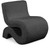 Black Desiree Collection Modern | Contemporary Boucle Fabric Upholstered Accent Chair with Rich Black Boucle Fabric, Curved Design, 22.5" W x 29" D x 28.5" H, Black Black Desiree Collection Modern | Contemporary Boucle Fabric Upholstered Accent Chair with Rich Black Boucle Fabric, Curved Design, 22.5" W x 29" D x 28.5" H, Black