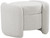 Cream Horizon Collection Modern | Contemporary Boucle Fabric Upholstered Ottoman, Cream, 29" W x 22" D x 19" H Cream Horizon Collection Modern | Contemporary Boucle Fabric Upholstered Ottoman, Cream, 29" W x 22" D x 19" H