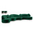 Green-Sectional Vivacious Collection Modern | Contemporary Velvet Upholstered Sectional with Both Gold & Chrome Legs Included