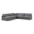 Grey-Sec5B Serene Collection Modern | Contemporary Deluxe Comfort Modular Sectional, Soft Linen Textured Fabric, Down Cushions, 118" W x 120" D x 32" H, Grey Grey-Sec5B Serene Collection Modern | Contemporary Deluxe Comfort Modular Sectional, Soft Linen Textured Fabric, Down Cushions, 118" W x 120" D x 32" H, Grey