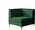 Green-Corner Alina Collection Modern | Contemporary Velvet Upholstered Modular Chair with Deep Channel Tufting, 32.5" W x 32.5" D x 31" H, Green Green-Corner Alina Collection Modern | Contemporary Velvet Upholstered Modular Chair with Deep Channel Tufting, 32.5" W x 32.5" D x 31" H, Green