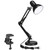 Metal Desk Lamp, Adjustable Swing Arm, E26, Black Metal Desk Lamp, Adjustable Swing Arm, E26, Black