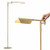 Leaf Pharmacy LED Reading Lamp, Dimmable Floor Lamp with Easy Rotation over Chair or Desk for Living Rooms & Offices, Adjustable Standing Tall Lamp, For Sewing & Crafts, Antique Brass (Gold)