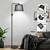 [Upgraded] Dimmable Floor Lamp, 1000 Lumens LED Edison Bulb Included, Black Shade, Modern Arc Standing Tall Floor Lamp for Living Room Bedroom Office Dining Room