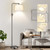 【Upgraded】 Dimmable Floor Lamp, 1000 Lumens LED Edison Bulb Included, Brushed Nickel Arc Floor Lamps for Living Room Modern Standing Lamp Tall Lamps for Living Room Bedroom