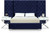 Grande Collection Modern | Contemporary Velvet Upholstered Bed with Luxurious Deep Button Tufting and Stainless Steel Legs in Polished Chrome Finish, Navy, King Grande Collection Modern | Contemporary Velvet Upholstered Bed with Luxurious Deep Button Tufting and Stainless Steel Legs in Polished Chrome Finish, Navy, King