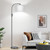 Upgraded Modern Arc Dimmable Tall Standing Floor Lamp with Gray Shade, 1200 Lumens LED Bulb Included, for Living & Reading Room, Bedroom, Office & Nursery, Gray Upgraded Modern Arc Dimmable Tall Standing Floor Lamp with Gray Shade, 1200 Lumens LED Bulb Included, for Living & Reading Room, Bedroom, Office & Nursery, Gray