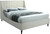 EvaCream-Q Eva Collection Modern | Contemporary Velvet Upholstered Queen, Black Wood Legs, Deep Channel Tufting, Wing Back Headboard, 64.5" W x 87" D x 48" H, Cream, Queen EvaCream-Q Eva Collection Modern | Contemporary Velvet Upholstered Queen, Black Wood Legs, Deep Channel Tufting, Wing Back Headboard, 64.5" W x 87" D x 48" H, Cream, Queen