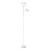72" Torchiere Floor Lamp with Adjustable Reading Light, Matte White Finish, Frosted Shades, Rotary Switch on Socket, E26 Base 72" Torchiere Floor Lamp with Adjustable Reading Light, Matte White Finish, Frosted Shades, Rotary Switch on Socket, E26 Base
