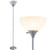 71-inch Plastic and Metal Modern LED Floor Lamp Stand with Rotary Switch for Bedrooms, Living Room | Durable Floor Lamp for Home, Office, Reading (Silver)