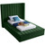 Kiki Collection Modern | Contemporary Velvet Upholsterd Bed with Channel Tufting, Siderails and Footboard Storage Compartments, Twin, Green Kiki Collection Modern | Contemporary Velvet Upholsterd Bed with Channel Tufting, Siderails and Footboard Storage Compartments, Twin, Green