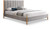 KonaGrey-F Kona Collection Mid-Century Modern Upholstered Full Bed, Soft Grey Fabric, Finished Rubberwood Legs, Slats, 61" W x 82" D x 47" H, Grey, Full KonaGrey-F Kona Collection Mid-Century Modern Upholstered Full Bed, Soft Grey Fabric, Finished Rubberwood Legs, Slats, 61" W x 82" D x 47" H, Grey, Full