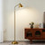 Upgraded Double-Base Gold Floor Lamp, Adjustable Lamp Head-65.3" Upgraded Double-Base Gold Floor Lamp, Adjustable Lamp Head-65.3"