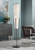 64" Tall Satin Black Floor Lamp with Smart Socket
