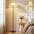 Floor Lamps for Living Room, 59.5" Pleated Modern Standing Lamp,Linen Shade Floor Lamps for Living Room, 59.5" Pleated Modern Standing Lamp,Linen Shade