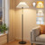 Floor Lamps for Living Room, 59.5" Pleated Modern Standing Lamp,Linen Shade Floor Lamps for Living Room, 59.5" Pleated Modern Standing Lamp,Linen Shade