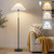 Floor Lamps for Living Room, 59.5" Pleated Modern Standing Lamp,Linen Shade Floor Lamps for Living Room, 59.5" Pleated Modern Standing Lamp,Linen Shade