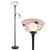 Torchiere Floor Lamp with Side Reading Light, 3-Way Switch Combo Antique Bronze Mother Daughter Floor Lamp with Glass Shade, 71" Desk Floor Lamp for Living Room Corner Bedroom Home Office Torchiere Floor Lamp with Side Reading Light, 3-Way Switch Combo Antique Bronze Mother Daughter Floor Lamp with Glass Shade, 71" Desk Floor Lamp for Living Room Corner Bedroom Home Office