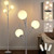 Dimmable 3-Globe Mid Century Modern Floor Lamp, Bulbs Included,70in Tall Silver Standing Floor Lamp with Frosted Glass Shade for Living Room,Office Bedroom, Study Room, Hotel, (dimmer-Silver) Dimmable 3-Globe Mid Century Modern Floor Lamp, Bulbs Included,70in Tall Silver Standing Floor Lamp with Frosted Glass Shade for Living Room,Office Bedroom, Study Room, Hotel, (dimmer-Silver)