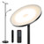 LED Floor Lamp, 27W/2400LM Modern Torchiere Lamp & 7W/ 400LM Reading Lamp, Bright Dimmable Standing Tall Lamp with 4 Color Temperature, Remote Touch Control for Living Room Bedroom Office, Black LED Floor Lamp, 27W/2400LM Modern Torchiere Lamp & 7W/ 400LM Reading Lamp, Bright Dimmable Standing Tall Lamp with 4 Color Temperature, Remote Touch Control for Living Room Bedroom Office, Black