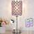 Crystal Lamps for Night Stands, Purple Table Lamp for Bedroom