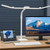 LED Desk Lamp for Home Office with Base, 28.2" Adjustable Gooseneck Swing Arm Bright Desk Light, Dimmable Architect Table Lamp for Desktop Computer Light, Reading, Study, Workbench(White) LED Desk Lamp for Home Office with Base, 28.2" Adjustable Gooseneck Swing Arm Bright Desk Light, Dimmable Architect Table Lamp for Desktop Computer Light, Reading, Study, Workbench(White)