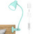 Desk Lamp with Clamp, Clip on Light, 5 Color 10 Brightness, Teal
