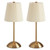 2-Pack Rechargeable Cordless Table Lamp, 3-Color Dimmable LED Touch Light