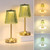 Set of 2 Cordless Touch Table Lamp with 5200mAh Battery - 3 Adjustable Color Temperatures & Dimmable, Rechargeable Lamp for Bedsides, Living Room, Entryway, Bookshelves (Green Stripe) Set of 2 Cordless Touch Table Lamp with 5200mAh Battery - 3 Adjustable Color Temperatures & Dimmable, Rechargeable Lamp for Bedsides, Living Room, Entryway, Bookshelves (Green Stripe)