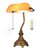 Vintage Amber Glass Bankers Desk Lamp,LED Bulb Included Vintage Amber Glass Bankers Desk Lamp,LED Bulb Included