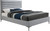HunterGrey-K Hunter Collection Modern | Contemporary Durable Linen Textured Fabric Bed, Horizontal Channel Tufting, Matte Black Legs, 79" W x 86.5" D x 46" H, Grey, King HunterGrey-K Hunter Collection Modern | Contemporary Durable Linen Textured Fabric Bed, Horizontal Channel Tufting, Matte Black Legs, 79" W x 86.5" D x 46" H, Grey, King