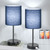 Bedside Table Lamps Set of 2 with USB Charging Ports and AC Outlet, Blue Bedside Table Lamps Set of 2 with USB Charging Ports and AC Outlet, Blue