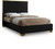 Lana Collection Modern | Contemporary Velvet Upholstered Bed with Deep Detailed Tufting and Gold Legs, Queen, Black Lana Collection Modern | Contemporary Velvet Upholstered Bed with Deep Detailed Tufting and Gold Legs, Queen, Black