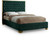 Lana Collection Modern | Contemporary Velvet Upholstered Bed with Deep Detailed Tufting and Gold Legs, Queen, Green Lana Collection Modern | Contemporary Velvet Upholstered Bed with Deep Detailed Tufting and Gold Legs, Queen, Green