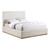 MonacoCream-Q Monaco Collection Modern | Contemporary Boucle Fabric Upholstered Queen Bed with Solid Wood Natural Wire Brush Finish, 65.5" W x 87.5" D x 52" H, Cream, Queen MonacoCream-Q Monaco Collection Modern | Contemporary Boucle Fabric Upholstered Queen Bed with Solid Wood Natural Wire Brush Finish, 65.5" W x 87.5" D x 52" H, Cream, Queen